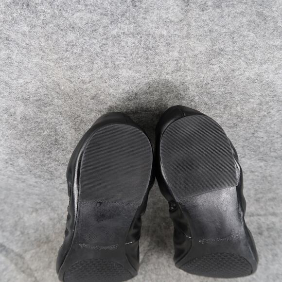 Faded Glory Shoes Womens 8.5 Ballet Flats Scrunch Round Toe Black Memory Foam - Picture 11 of 11